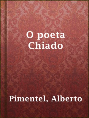 cover image of O poeta Chiado